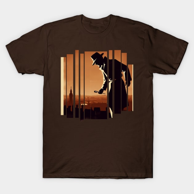 Detective Looking Down T-Shirt by Impressionado